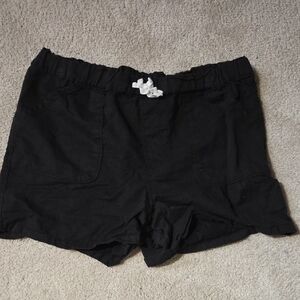 Wonder Nation Kids Black Shorts with Drawstring